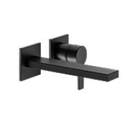 Keuco Edition 11 mitigeur lavabo 51116370200 noir mat, saillie 219 mm, installation encastrée