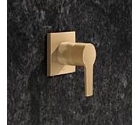 KEUCO EDITION 11 Mitigeur monocommandé encastré, forme rosace carrée, 51151250002, Couleur: Laiton brossé
