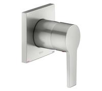 KEUCO EDITION 11 Mitigeur monocommandé encastré, forme rosace carrée, 51151060002, Couleur: Finition en acier inoxydable