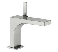 KEUCO EDITION 11 Mitigeur monocommandé pour lavabo 110, sans garniture de vidage, saillie 136mm, 51104060100, Couleur: Finition en acier inoxydable