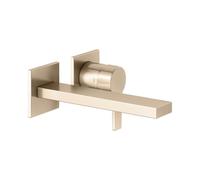 KEUCO EDITION 11 Mitigeur monocommandé pour lavabo, montage encastré, saillie 197mm, avec limiteur de température, 51116030200, Couleur: bronze brossé