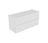 KEUCO EDITION 11 Armoire basse, 2 tiroirs frontaux, avec éclairage LED, 1400x700x535mm, 31317390100, Corps/Avant: Laque texturée anthracite/laque texturée anthracite/laque texturée anthracite/laque te