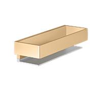 KEUCO Edition 11 panier de douche 11158250000 argent anodisé/laiton brossé