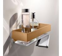 KEUCO Étagère Edition 11 30 cm avec raclette à vitre amovible Bronze brossé 11159030000