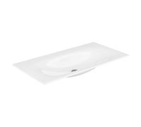 KEUCO EDITION 11 Lavabo à encastrer en céramique, 1055x17x538mm, sans trou pour robinet, blanc, 31150311000