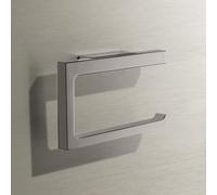 Keuco Edition 11 porte-papier toilette 11162050000 nickel brossé, ouvert, largeur de rouleau jusqu'à 120 mm