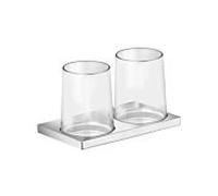 Keuco Edition 11 porte-verre double 11151059000 nickel brossé