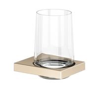 KEUCO EDITION 11 porte-verre, verre en cristal véritable, 11150039000, Couleur: Bronze brossé