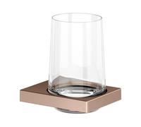 KEUCO EDITION 11 porte-verre, verre en cristal véritable, 11150299000, Couleur: rouge or brossÃ©