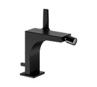 KEUCO Mitigeur monocommandé Edition 11 bidet – bec 139 mm – garniture de vidage – Noir mat