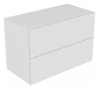KEUCO EDITION 11 Sideboard, 2 tiroirs à casseroles, 1050x700x535mm, 31325210000, Corps/Avant: Blanc laqué brillant / Blanc laqué brillant