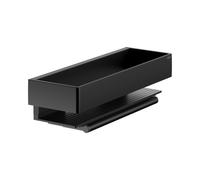 KEUCO EDITION 11 Tablette de douche avec raclette en verre, amovible, 11159370000, Couleur: Noir Mat