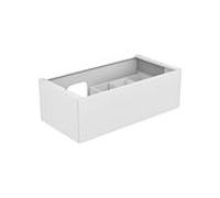 Keuco Edition 11 vasque 31253380100 105 x 35 x 53,5 cm, avec éclairage LED, peinture texturée blanc