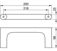 KEUCO EDITION 400 anneau porte-serviettes, fixe, fixation cachée, 11521250000