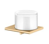 KEUCO Distributeur de savon liquide Edition 400 – verre dépoli, support, laiton brossé – 11552259000