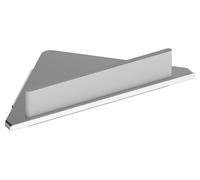 Keuco Edition 400 - Étagère d'angle avec raclette à vitre, argenté/blanc 11557170100
