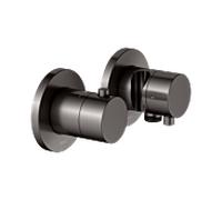 KEUCO Edition 400 kit de raccords thermostatiques 51553351221 pour 2 Verbraucher , avec raccord de tuyau et support de douche, finition inox