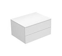 Keuco Edition 400 Meuble latéral 31742680000 suspendu / 2 tiroir placage noyer