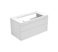 Keuco Edition 400 Meuble sous lavabo 31582180100 105x54,6x53,5cm, 2 tiroirs, peinture titane texturée