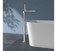 KEUCO Edition 400 mitigeur de bain 51527210100 à poser, avec flexible de douche et douchette, finition inox