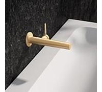 KEUCO EDITION 400 Mitigeur monocommandé pour lavabo, encastré pour montage mural, saillie 197mm, 51516251101, Couleur: Laiton brossé