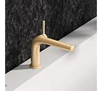 KEUCO Edition 400 mitigeur lavabo 120, 51504250102 sans garniture de vidange , laiton brossé