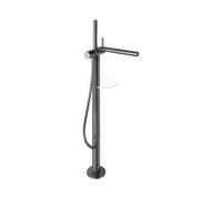 KEUCO EDITION 400 Mitigeur monocommandé pour bain pour montage indépendant, 51527130100, Couleur: Chrome noir brossé