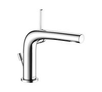 KEUCO EDITION 400 Mitigeur monocommandé pour lavabo 120, avec garniture d'écoulement, saillie 153mm, 51504010002, Couleur: Chromé