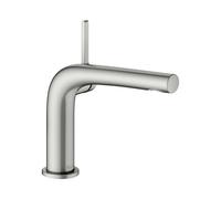 KEUCO EDITION 400 Mitigeur monocommandé pour lavabo 120, sans garniture de vidage, saillie 153mm, 51504060102, Couleur: acier inoxydable
