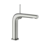 KEUCO EDITION 400 Mitigeur monocommandé pour lavabo 150, sans garniture de vidage, saillie 153mm, 51502060100, Couleur: acier inoxydable