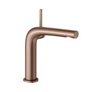 KEUCO EDITION 400 Mitigeur monocommandé pour lavabo 150, sans garniture de vidage, saillie 153mm, 51502290100, Couleur: rouge or brossÃ©