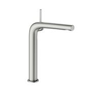 KEUCO EDITION 400 Mitigeur monocommandé pour lavabo 240, sans garniture de vidage, saillie 183mm, hauteur 241mm, 51502060102, Couleur: acier inoxydable
