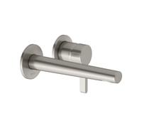 KEUCO EDITION 400 Mitigeur monocommandé pour lavabo, encastré, avec limiteur de température, saillie 197mm, 51516050200, Couleur: nickel brossé