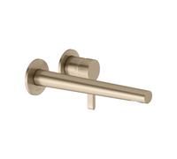 KEUCO EDITION 400 Mitigeur monocommandé pour lavabo, encastré, avec limiteur de température, saillie 243mm, 51516030202, Couleur: bronze brossé
