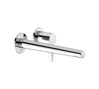 KEUCO EDITION 400 Mitigeur monocommandé pour lavabo, encastré, avec limiteur de température, saillie 243mm, 51516010202, Couleur: Chromé