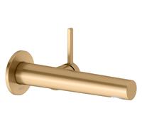 KEUCO EDITION 400 Mitigeur monocommandé pour lavabo, encastré pour montage mural, saillie 197mm, 51516031101, Couleur: Bronze brossé