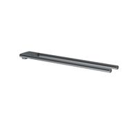 KEUCO Porte‑serviettes Edition 400 – 2 bras fixe 450 mm – Chrome noir brossé 11518130000