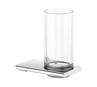KEUCO EDITION 400 porte-verre, verre cristal véritable, 11550019000, Couleur: Chromé