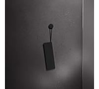 Keuco Edition 400 raclette de douche 04959370000 noir (RAL 9011), avec support mural
