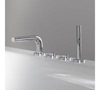 KEUCO Mitigeur bain-douche Edition 400 4 trous 51530010200 hauteur 89 mm saillie 220 mm chromé