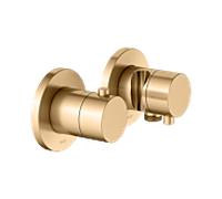 KEUCO Edition 400 kit de raccords thermostatiques 51553251221 pour 2 Verbraucher , avec raccord de tuyau et support de douche, finition inox