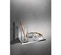Keuco Edition 400 Support double 11554019000 avec verre et coupelle chromé