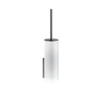Keuco Edition 400 WC set de pinceaux 11564139000 chrome noir brossé, avec verre en cristal véritable