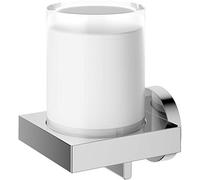 KEUCO Distributeur de savon Edition 90 avec support – verre dépoli/chrome 180 ml