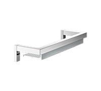 Keuco Edition 90 Etagère de douche carrée 19159010000 avec raclette en verre intégrée, magnétique, aluminium chromé