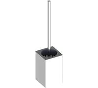 KEUCO Brosse WC Edition 90 19064010101 – pour montage mural, insert plastique anthracite, chromé