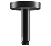 Keuco Elegance - Bras de douche au plafond, longueur 10 cm, noir mat 51689370100