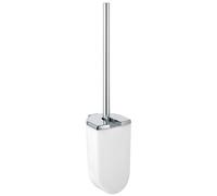 KEUCO Brosse WC Elegance 11664010100 à visser, couvercle métal blanc/chrome