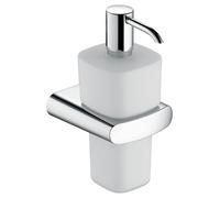 Keuco Elegance distributeur de lotion en verre opale chromé - 11654019000