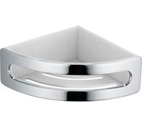 Keuco Elegance panier-éponge d'angle en 2 parties 180 mm chromé/blanc - 11657010000